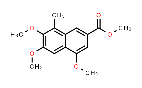 CAS No. 1160440-53-8, 2-Naphthalenecarboxylic acid, 4,6,7-trimethoxy-8-methyl-, methyl ester
