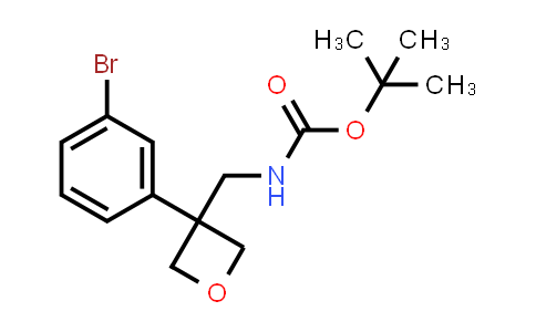 CAS No. 1160502-43-1, tert-Butyl ((3-(3-bromophenyl)oxetan-3-yl)methyl)carbamate