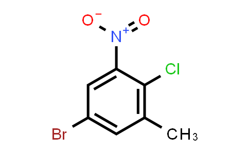 CAS No. 1160573-73-8, 5-Bromo-2-chloro-1-methyl-3-nitrobenzene