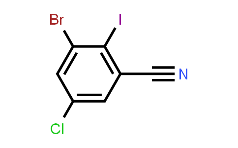 CAS No. 1160574-37-7, 3-Bromo-5-chloro-2-iodobenzonitrile