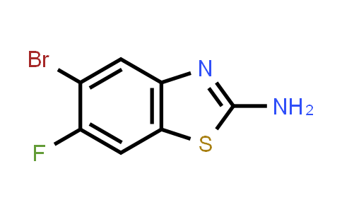 CAS No. 1160789-91-2, 5-Bromo-6-fluorobenzo[d]thiazol-2-amine