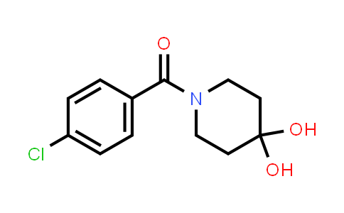 CAS No. 1161771-90-9, (4-Chlorophenyl)(4,4-dihydroxypiperidin-1-yl)methanone
