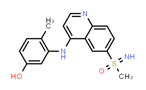 CAS No. 1161837-71-3, Phenol, 4-methyl-3-[[6-(S-methylsulfonimidoyl)-4-quinolinyl]amino]-