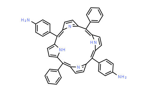 CAS No. 116206-75-8, 5,15-Di(4-aminophenyl)-10,20-diphenyl porphine