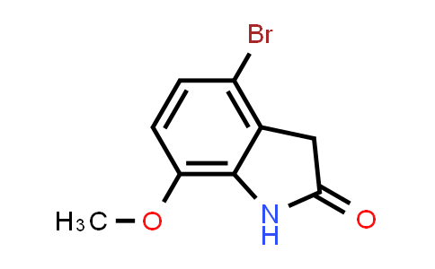 CAS No. 1162262-04-5, 4-Bromo-7-methoxy-2,3-dihydro-1H-indol-2-one
