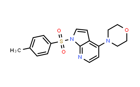 CAS No. 1163729-16-5, 1H-Pyrrolo[2,3-b]pyridine, 1-[(4-methylphenyl)sulfonyl]-4-(4-morpholinyl)-