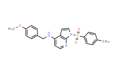 CAS No. 1163729-17-6, 1H-Pyrrolo[2,3-b]pyridin-4-amine, N-[(4-methoxyphenyl)methyl]-1-[(4-methylphenyl)sulfonyl]-