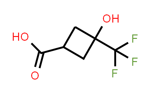 CAS No. 1163729-49-4, 3-Hydroxy-3-(trifluoromethyl)cyclobutanecarboxylic acid