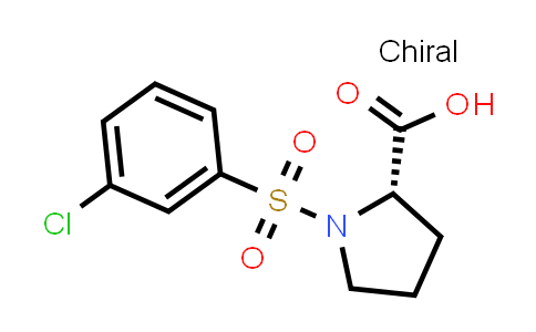 CAS No. 1164136-21-3, ((3-Chlorophenyl)sulfonyl)proline