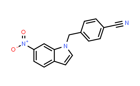 CAS No. 116450-83-0, 4-((6-Nitro-1H-indol-1-yl)methyl)benzonitrile