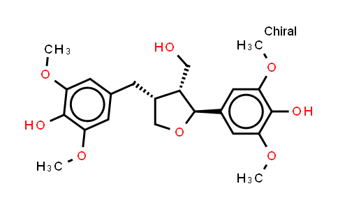 CAS No. 116498-58-9, (2S,3R,4R)-Tetrahydro-2-(4-hydroxy-3,5-dimethoxyphenyl)-4-[(4-hydroxy-3,5-dimethoxyphenyl)methyl]-3-furanmethanol; (+)-5,5'-Dimethoxylariciresinol