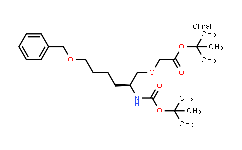 CAS No. 1166394-93-9, (S)-tert-Butyl 2-(6-(benzyloxy)-2-(tert-butoxycarbonylamino)hexyloxy)acetate