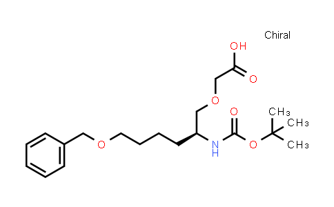 CAS No. 1166394-94-0, (S)-2-(6-(benzyloxy)-2-(tert-butoxycarbonylamino)hexyloxy)acetic acid