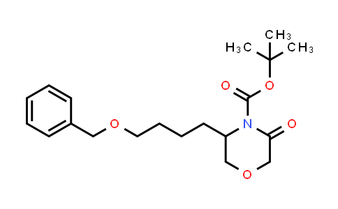 CAS No. 1166394-96-2, tert-butyl 3-(4-(benzyloxy)butyl)-5-oxomorpholine-4-carboxylate