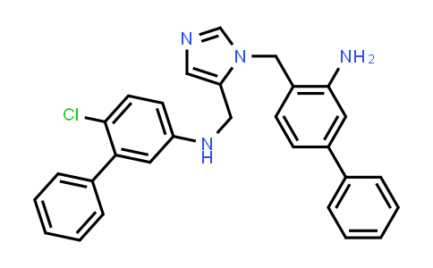 CAS No. 1166977-14-5, 1H-Imidazole-5-methanamine, 1-[(3-amino[1,1'-biphenyl]-4-yl)methyl]-N-(6-chloro[1,1'-biphenyl]-3-yl)-