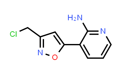 CAS No. 1166997-20-1, 3-(3-(Chloromethyl)isoxazol-5-yl)pyridin-2-amine