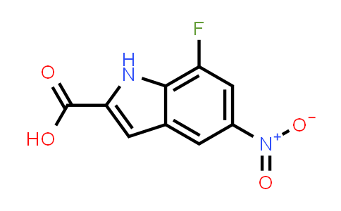 CAS No. 1167055-34-6, 7-Fluoro-5-nitro-1H-indole-2-carboxylic acid