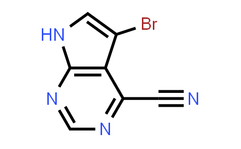 CAS No. 1168106-92-0, 5-Bromo-7H-pyrrolo[2,3-d]pyrimidine-4-carbonitrile