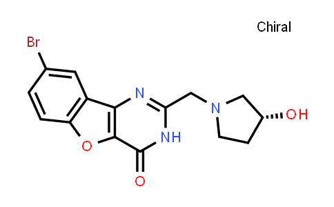 CAS No. 1169552-28-6, Benzofuro[3,2-d]pyrimidin-4(3H)-one, 8-bromo-2-[[(3R)-3-hydroxy-1-pyrrolidinyl]methyl]-