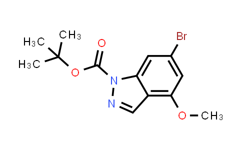 CAS No. 1169789-29-0, tert-Butyl 6-bromo-4-methoxy-1H-indazole-1-carboxylate