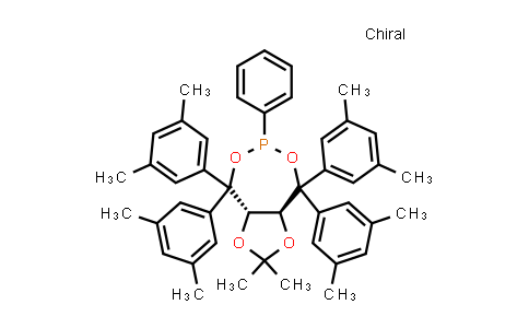 CAS No. 1169835-86-2, (3aS,8aS)-4,4,8,8-Tetrakis(3,5-dimethylphenyl)tetrahydro-2,2-dimethyl-6-phenyl-1,3-dioxolo[4,5-e][1,3,2]dioxaphosphepin