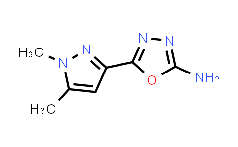 CAS No. 1170460-87-3, 5-(1,5-Dimethyl-1H-pyrazol-3-yl)-1,3,4-oxadiazol-2-amine