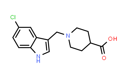 CAS No. 1170595-16-0, 1-[(5-Chloro-1H-indol-3-yl)methyl]piperidine-4-carboxylic acid
