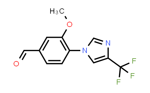 CAS No. 1170734-96-9, Benzaldehyde, 3-methoxy-4-[4-(trifluoromethyl)-1H-imidazol-1-yl]-