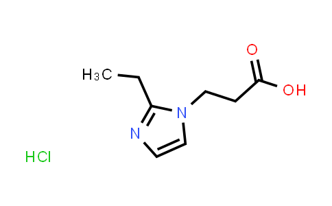 CAS No. 1171345-16-6, 3-(2-Ethyl-1H-imidazol-1-yl)propanoic acid hydrochloride
