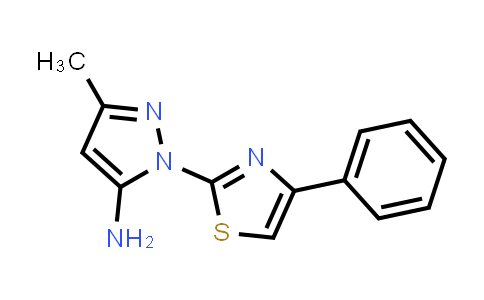 CAS No. 1171587-56-6, 3-Methyl-1-(4-phenyl-1,3-thiazol-2-yl)-1H-pyrazol-5-amine