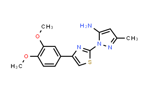 CAS No. 1171834-04-0, 1-[4-(3,4-Dimethoxyphenyl)-1,3-thiazol-2-yl]-3-methyl-1H-pyrazol-5-amine