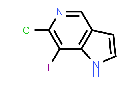CAS No. 1171919-03-1, 6-Chloro-7-iodo-1H-pyrrolo[3,2-c]pyridine