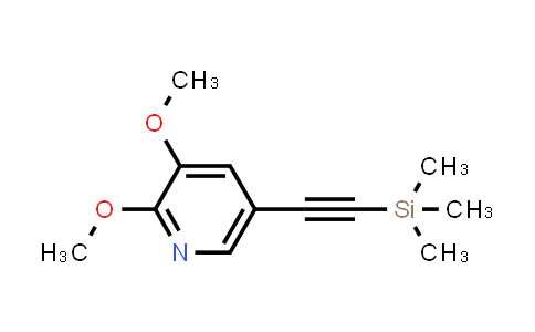 CAS No. 1171919-88-2, 2,3-Dimethoxy-5-((trimethylsilyl)ethynyl)pyridine