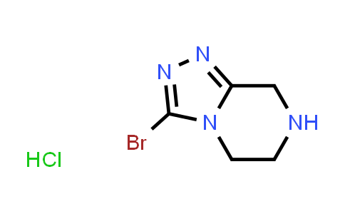 CAS No. 1172057-73-6, 3-Bromo-5,6,7,8-tetrahydro-[1,2,4]triazolo[4,3-a]pyrazine hydrochloride