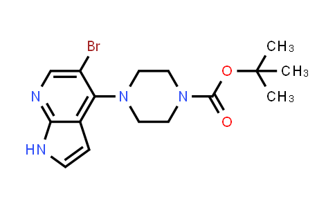 CAS No. 1172066-38-4, 1-Piperazinecarboxylic acid, 4-(5-bromo-1H-pyrrolo[2,3-b]pyridin-4-yl)-, 1,1-dimethylethyl ester