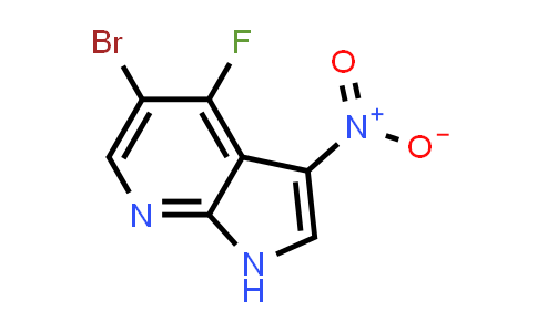 CAS No. 1172068-33-5, 1H-Pyrrolo[2,3-b]pyridine, 5-bromo-4-fluoro-3-nitro-