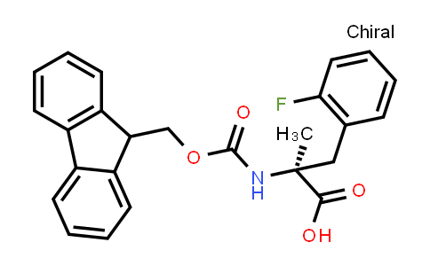 CAS No. 1172127-44-4, (S)-2-((((9H-Fluoren-9-yl)methoxy)carbonyl)amino)-3-(2-fluorophenyl)-2-methylpropanoic acid