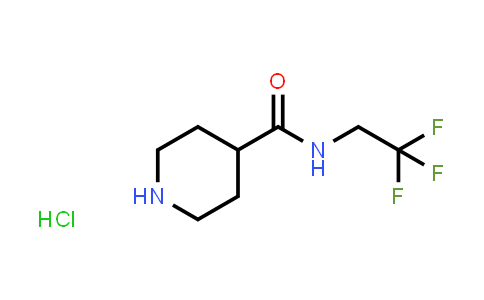 CAS No. 1172528-88-9, N-(2,2,2-Trifluoroethyl)piperidine-4-carboxamide hydrochloride