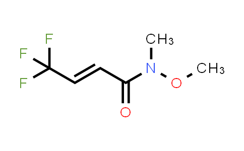 CAS No. 1172603-97-2, (E)-4,4,4-Trifluoro-N-methoxy-N-methylbut-2-enamide
