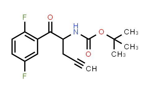 CAS No. 1172623-96-9, tert-Butyl [1-(2,5-difluorophenyl)-1-oxo-4-pentyn-2-yl]carbamate