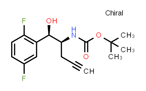 CAS No. 1172623-97-0, tert-Butyl [(1R,2S)-1-(2,5-difluorophenyl)-1-hydroxy-4-pentyn-2-yl]carbamate