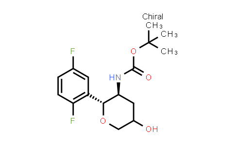 CAS No. 1172623-99-2, tert-Butyl ((2R,3S)-2-(2,5-difluorophenyl)-5-hydroxytetrahydro-2H-pyran-3-yl)carbamate