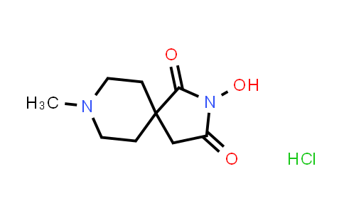 CAS No. 117281-00-2, 2,8-Diazaspiro[4.5]decane-1,3-dione,2-hydroxy-8-methyl-,(Hydrochloride) (1:1)