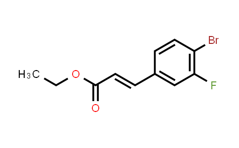 CAS No. 1173119-94-2, Ethyl (E)-3-(4-bromo-3-fluorophenyl)acrylate