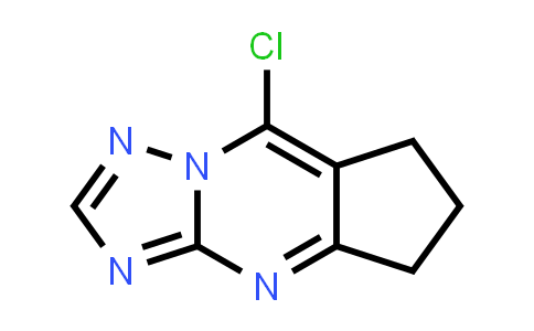 CAS No. 117343-12-1, 8-Chloro-6,7-dihydro-5H-cyclopenta[d][1,2,4]triazolo[1,5-a]pyrimidine