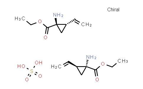 CAS No. 1173807-85-6, (1R,2S)-Ethyl 1-amino-2-vinylcyclopropanecarboxylate hemisulfate