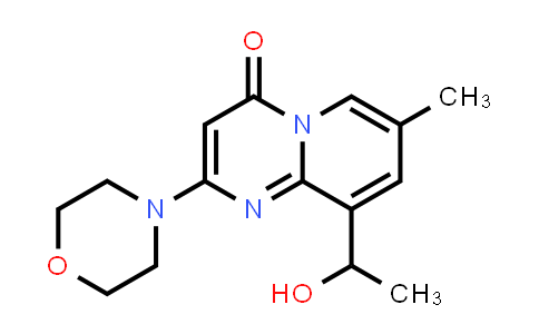 CAS No. 1173900-35-0, 9-(1-hydroxyethyl)-7-methyl-2-morpholino-4H-pyrido[1,2-a]pyrimidin-4-one
