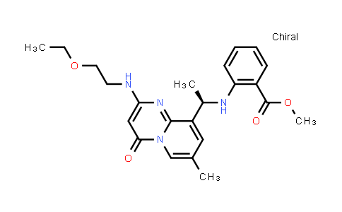 CAS No. 1173900-36-1, (R)-methyl 2-(1-(2-(2-ethoxyethylamino)-7-methyl-4-oxo-4H-pyrido[1,2-a]pyrimidin-9-yl)ethylamino)benzoate
