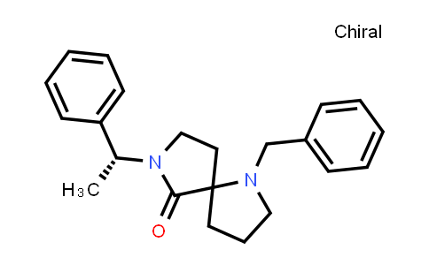CAS No. 1174009-59-6, 1,7-Diazaspiro[4.4]nonan-6-one, 7-[(1R)-1-phenylethyl]-1-(phenylmethyl)-