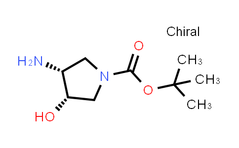 CAS No. 1174020-29-1, tert-Butyl (3R,4S)-3-amino-4-hydroxypyrrolidine-1-carboxylate